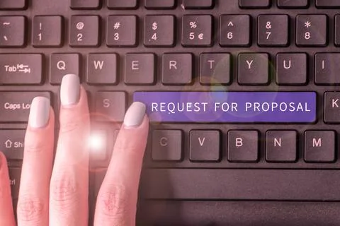 Conceptual caption Request For Proposal. Concept meaning document contains Stock Photos