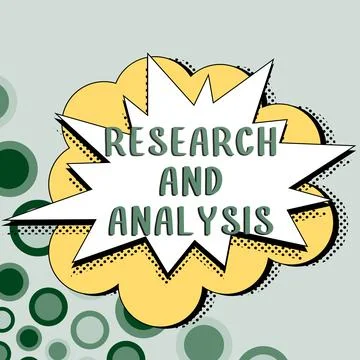 Conceptual caption Research And Analysis. Conceptual photo Strategic Thinking Stock Illustration
