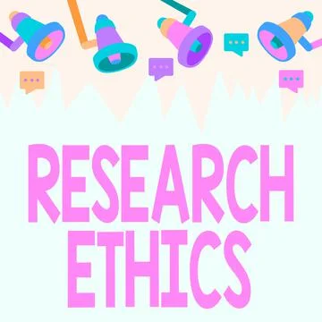 Conceptual caption Research Ethics. Conceptual photo interested in the analysis Ilustração Stock