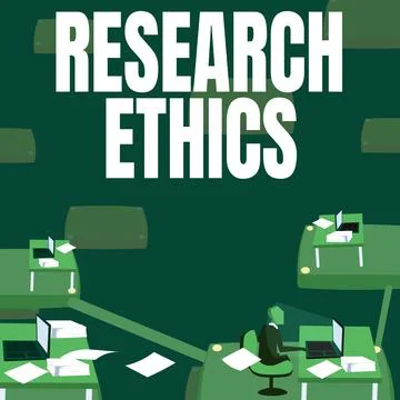 Conceptual caption Research Ethics. Conceptual photo interested in the analysis Ilustração Stock