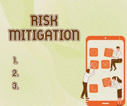 Conceptual caption Risk Mitigation. Conceptual photo strategy to prepare for and Illustration