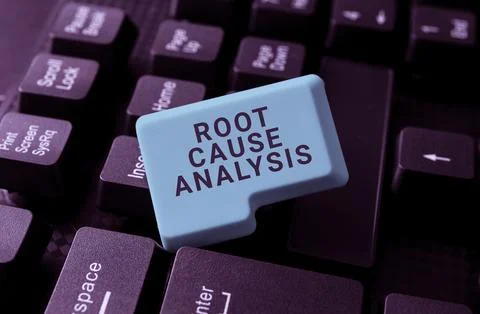 Conceptual caption Root Cause Analysis. Word for Method of Problem Solving 스톡 사진