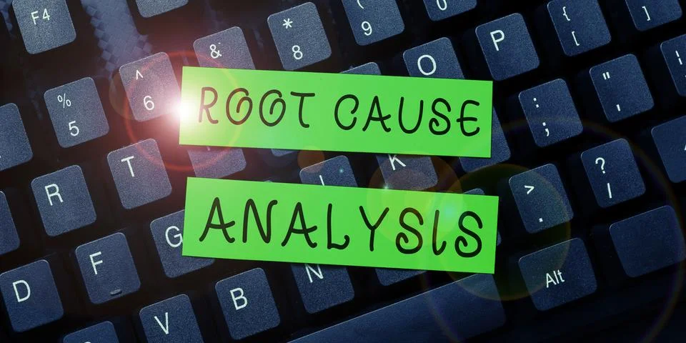 Conceptual caption Root Cause Analysis. Business showcase Method of Problem 스톡 사진