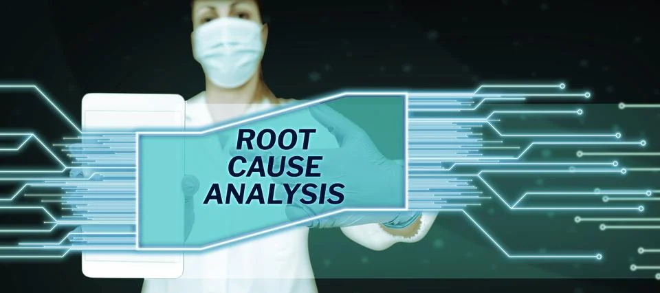 Conceptual caption Root Cause Analysis. Internet Concept Method of Problem Stock Photos
