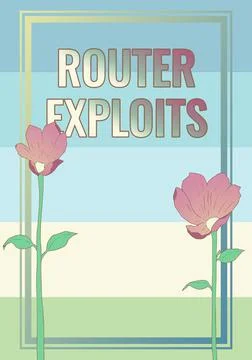 Conceptual caption Router Exploits. Business overview takes advantage of a Stock Illustration