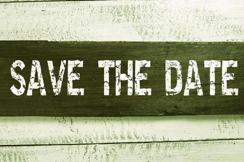 Conceptual caption Save The Date. Business showcase Systematized events Stock Photos