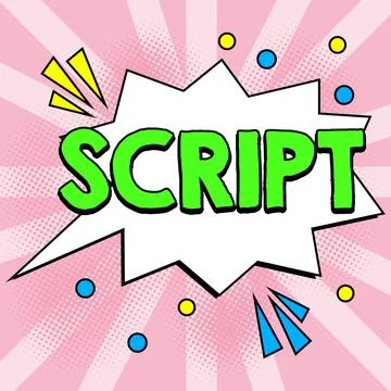 Conceptual caption Script. Business concept handwriting as distinct from print Stockillustratie