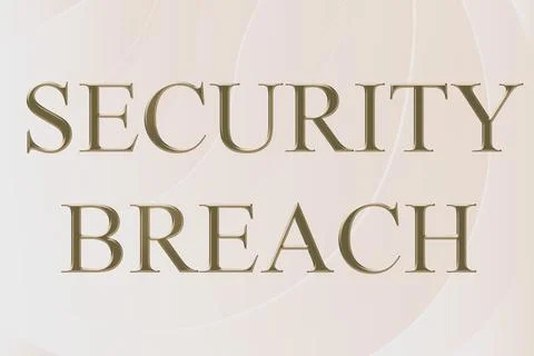 Conceptual caption Security Breach. Word Written on unauthorized access of data イラスト素材