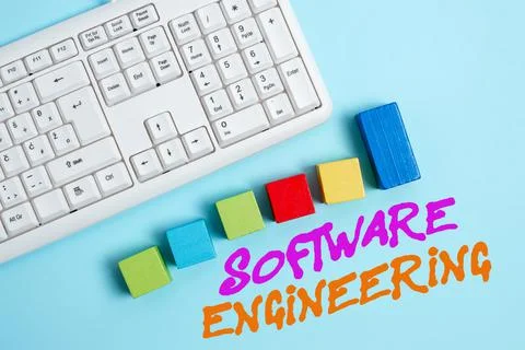 Conceptual caption Software Engineering. Internet Concept apply engineering to Stockfoto's