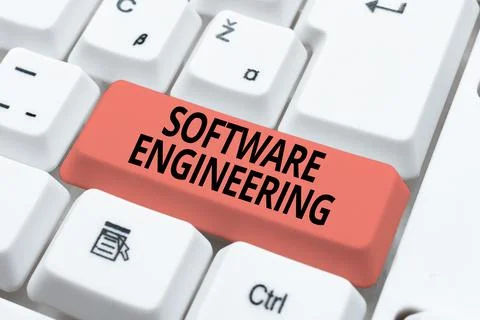 Conceptual caption Software Engineering. Word Written on Program Development in Foto stock