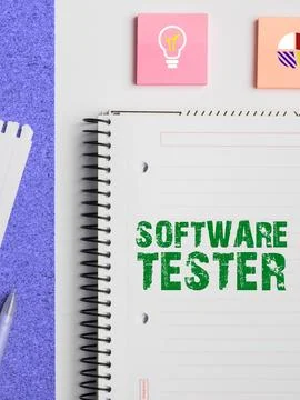 Conceptual caption Software Tester. Business approach implemented to protect Stock Photos