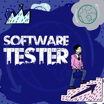 Conceptual caption Software Tester. Internet Concept implemented to protect Stock Illustration