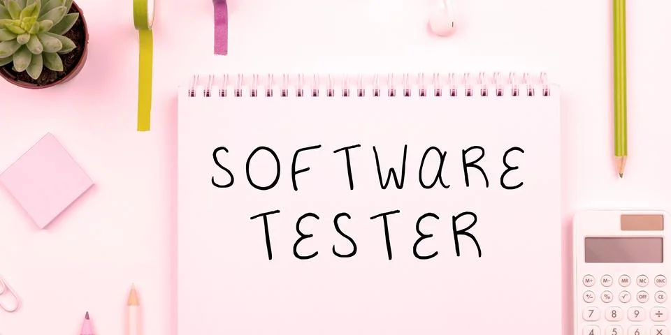 Conceptual caption Software Tester. Internet Concept implemented to protect Photos
