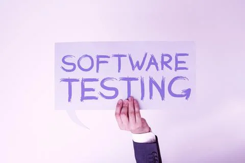 Conceptual caption Software Testing. Internet Concept activity to check whether Stock Photos