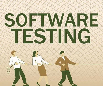 Conceptual caption Software Testinginvestigation provide information about the Stock-Illustration