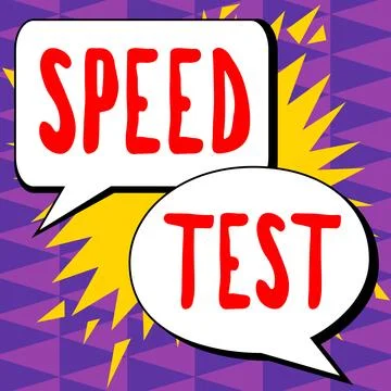 Conceptual caption Speed Test. Business approach psychological test for the Stock Illustration