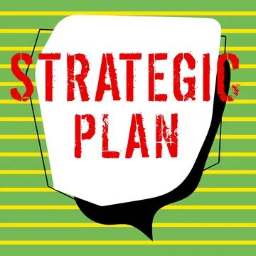 Conceptual caption Strategic Plan. Conceptual photo A process of defining Stock Illustration