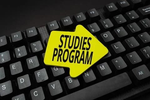 Conceptual caption Studies Program. Business approach Platform help move you Stock Photos