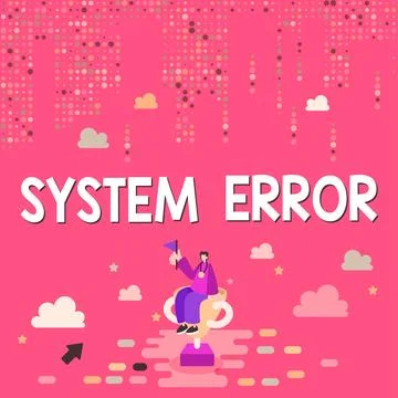 Conceptual caption System Error. Business idea Technological failure Software Stock-Illustration