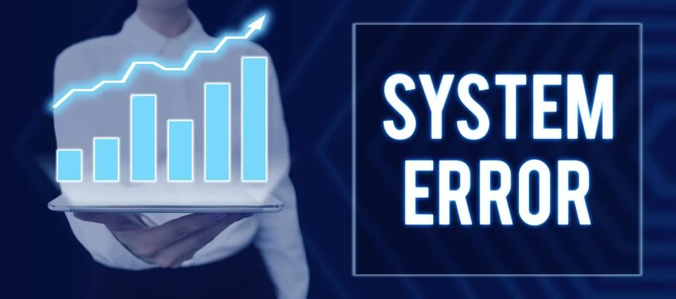 Conceptual caption System Error. Business concept Technological failure Software Fotos de archivo