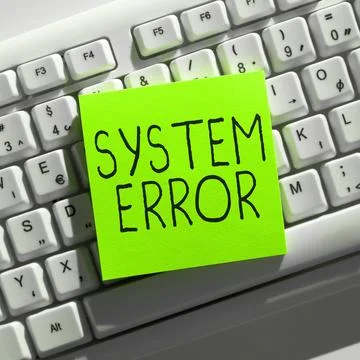 Conceptual caption System Error. Internet Concept Technological failure Software 스톡 사진