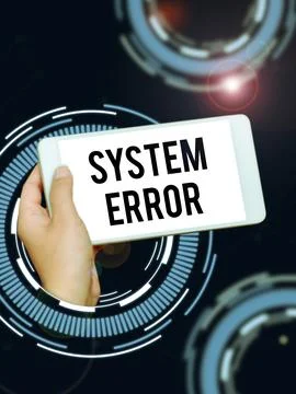 Conceptual caption System Error. Internet Concept Technological failure Software Stockfoto's