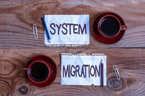 Conceptual caption System Migration. Business overview moving from the use of Photos