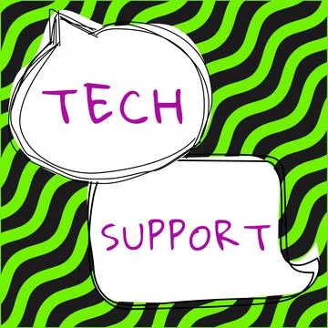 Conceptual caption Tech Support. Business showcase Assisting individuals who are 스톡 일러스트