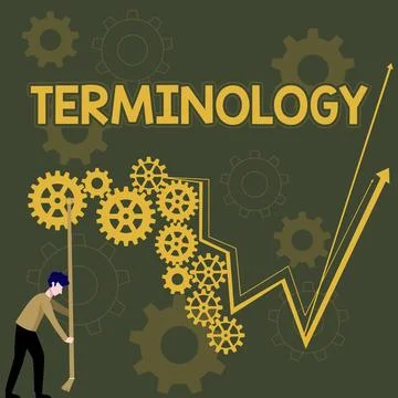 Conceptual caption Terminology. Internet Concept Terms used with particular 스톡 일러스트