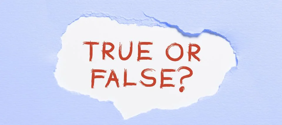 Conceptual caption True Or Falsequestion. Business approach series of statements Stock Photos
