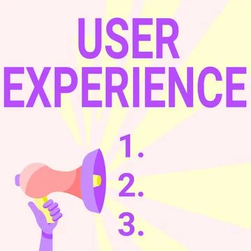 Conceptual caption User Experience. Business approach using website especially 스톡 일러스트