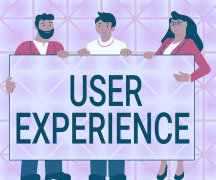 Conceptual caption User Experience. Internet Concept using website especially in Stock Illustration