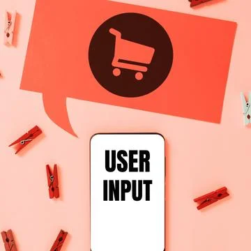 Conceptual caption User Input. Concept meaning Any information or data that is 스톡 사진