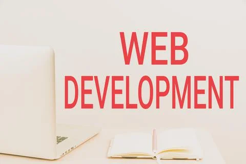 Conceptual caption Web Development. Business concept dealing with developing Foto stock