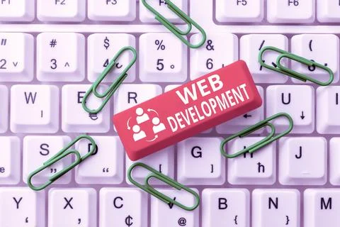 Conceptual caption Web Development. Conceptual photo dealing with developing 库存照片