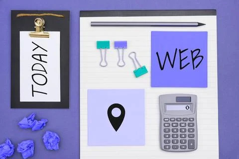 Conceptual caption Web. Internet Concept a system of Internet servers that 写真素材