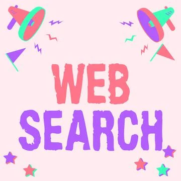 Conceptual caption Web Search. Business overview software system designed to イラスト素材