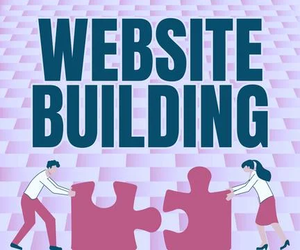 Conceptual caption Website Building. Internet Concept site is constructed Ilustración de archivo