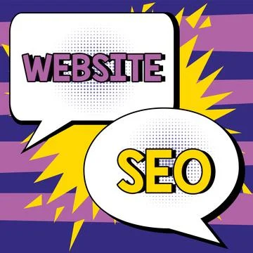 Conceptual caption Website Seo. Word for tactics used to increase the amount of Stock Illustration