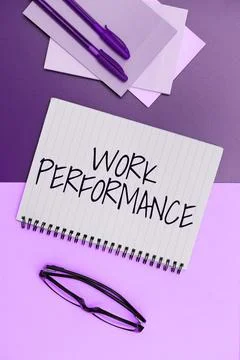 Conceptual caption Work Performance. Word for A job that is not permanent but Foto stock