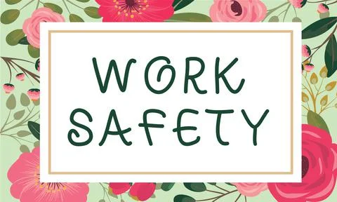 Conceptual caption Work Safety. Word for preventive measures applied by firms to 库存插图