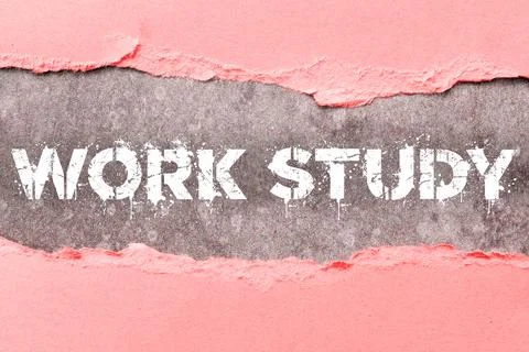 Conceptual caption Work Study. Business approach college program that enables 스톡 사진