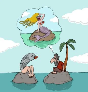 Conceptual cartoon about expectations Stock Illustration