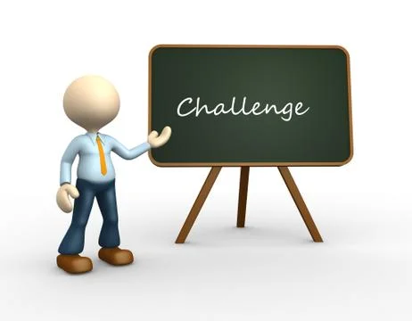 Conceptual challange Illustrazione stock