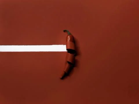 Conceptual chili pepper Stock Photos