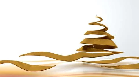 Conceptual christmas tree Stock Illustration