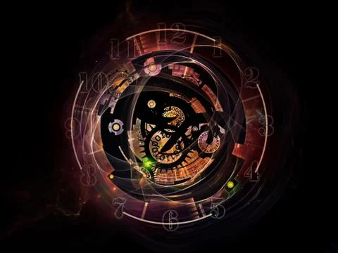 Conceptual Clockwork Stock Illustration