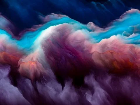 Conceptual Cloudscape Illustration