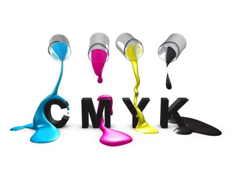 Conceptual color code, cmyk 스톡 일러스트