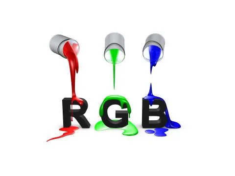 Conceptual color code, rgb Stock Illustration
